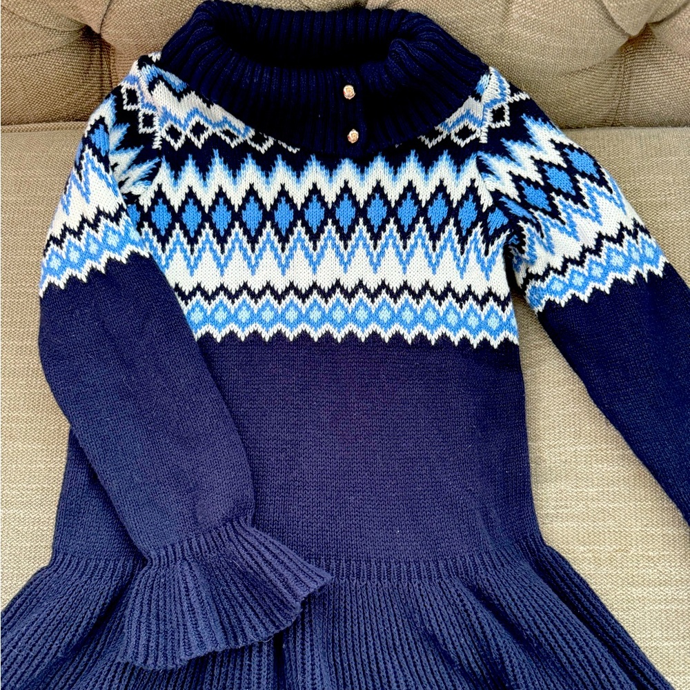 Janie and Jack girls sweater dress. Size 5. Washed but never worn.